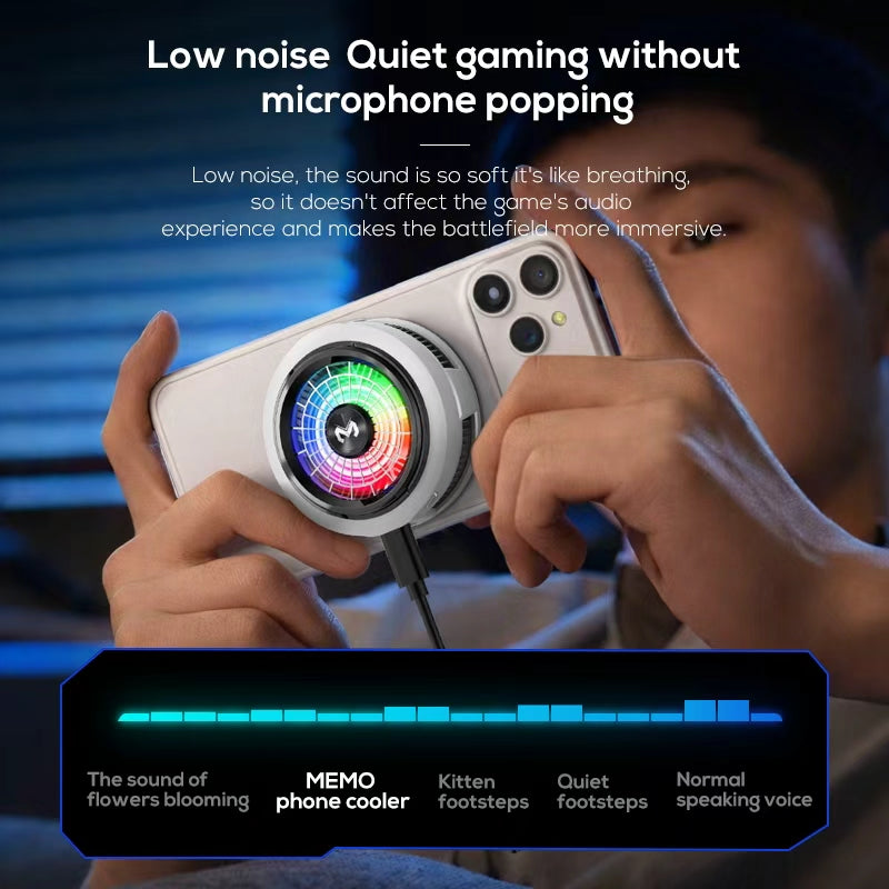 CX20 Mobile Phone Cooler | Fast Cooling Semiconductor Radiator | Silent Fan Cooling Pad for Gaming Smartphones