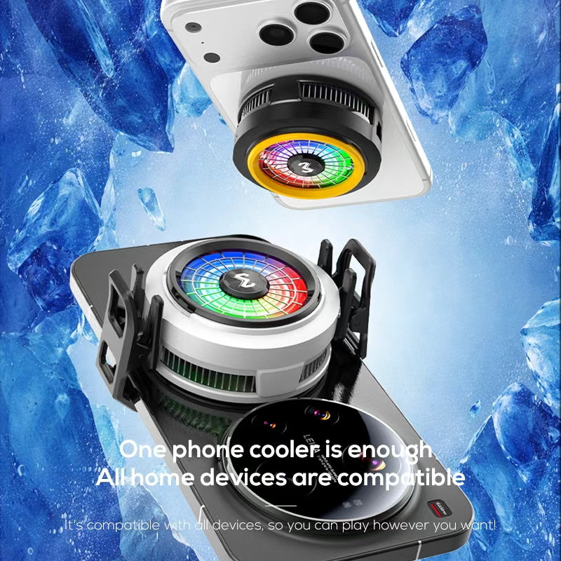 CX20 Mobile Phone Cooler | Fast Cooling Semiconductor Radiator | Silent Fan Cooling Pad for Gaming Smartphones