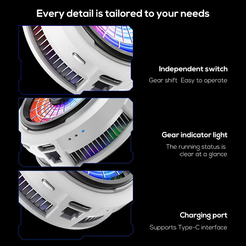 CX20 Mobile Phone Cooler | Fast Cooling Semiconductor Radiator | Silent Fan Cooling Pad for Gaming Smartphones