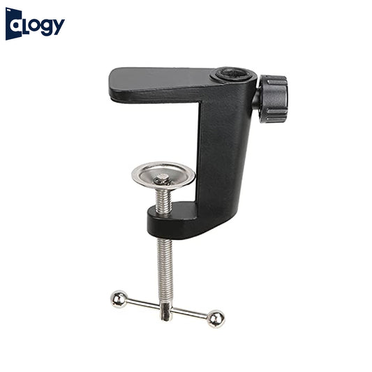 Alogy Table Clamp Scissor Arm stand Clamp Arm Stand Mount Desk Anti Slip Tools Hardware Metal Swing Arm Fixed Base Multi Purpose Table Clamp