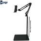 Adjustable Mobile/ Tablet Stand with 360° Rotation – Matte Black