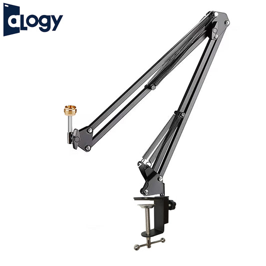 Scissor Arm Mic Stand With 3/8 to 5/8  - Standard Clamp