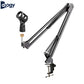 Scissor Arm Mic Stand With 3/8 to 5/8  - Standard Mic Holder And Clamp