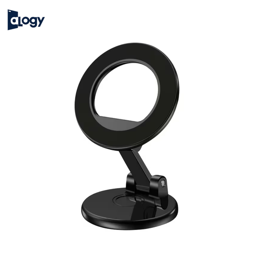 Folding Magnetic Mobile Holder Stand – Adjustable Angle Car Dashboard Phone Bracket with Strong Adhesive Base, Universal Smartphone Support