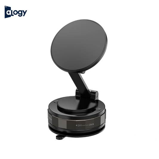 Magnetic Vacuum Suction Mobile Phone Stand Holder – 360° Adjustable Foldable Desk & Car Mount for Smartphones