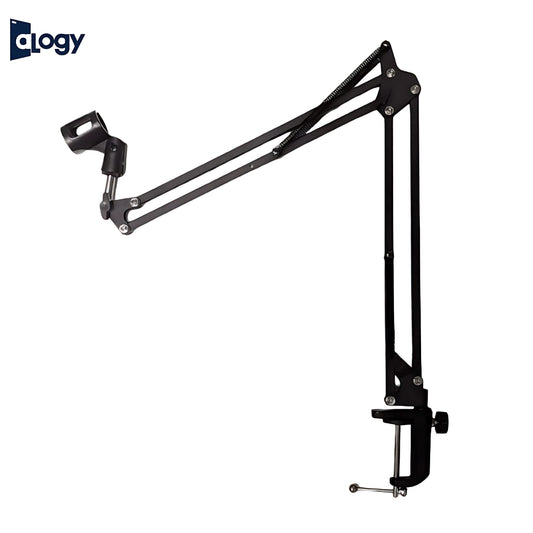 New Scissor Arm Mic Stand 3/8 – Adjustable with Table Clamp