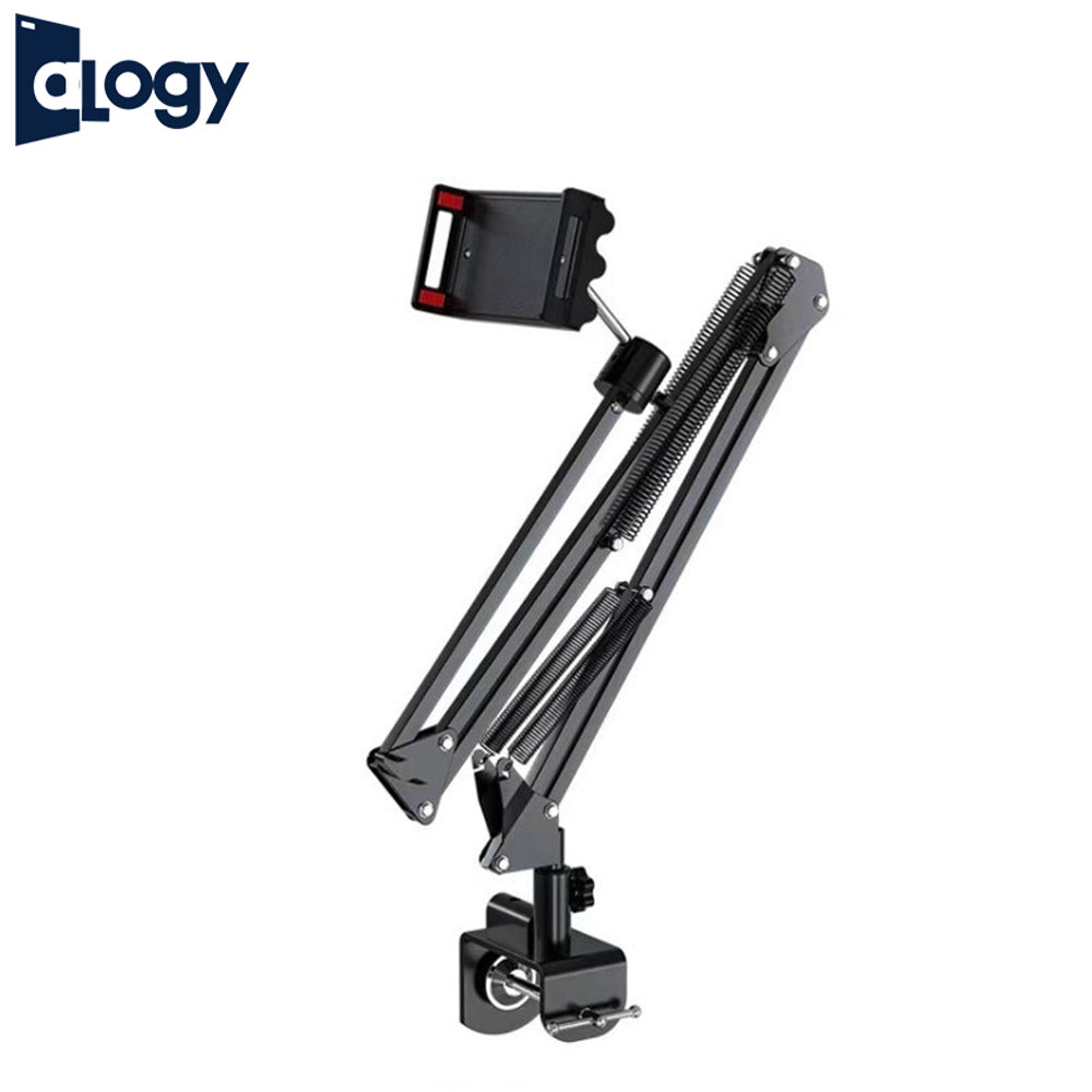 ALOGY Extendable Scissor Arm Stand with Mobile Holder Table Mounting Clamp