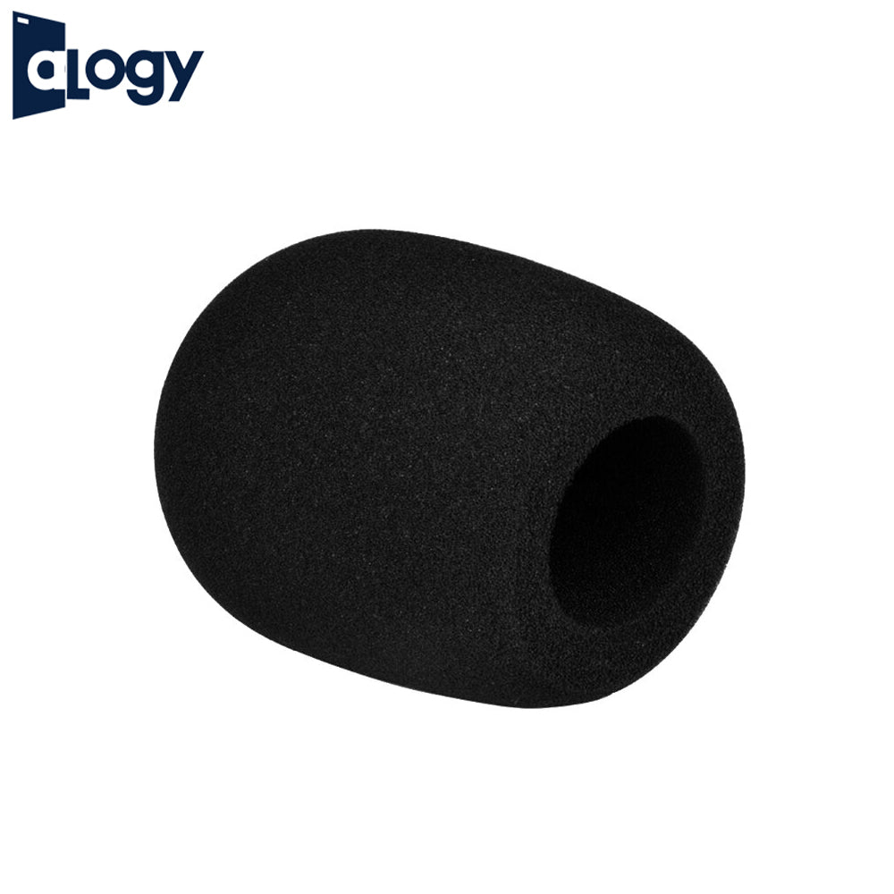 ALOGY Ball Type Foam Pop Filter For Condenser Microphone Pop Filter Shield for Recording Broadcasting Streaming - Black