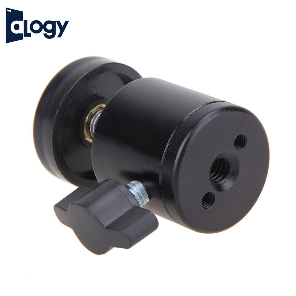 ALOGY Mini Ball Head Screw Mount for DSLR Camera Tripod Ballhead Stand 1/4" 360 Swivel - Metal