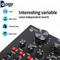 ALOGY Portable 18 Sound Effects V8 ABS Live Sound Card Set For Mobile Phone & Computer