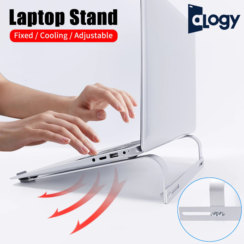 ALOGY Portable Metal Laptop Stand - Universal Folding Bracket for MacBook and Laptops