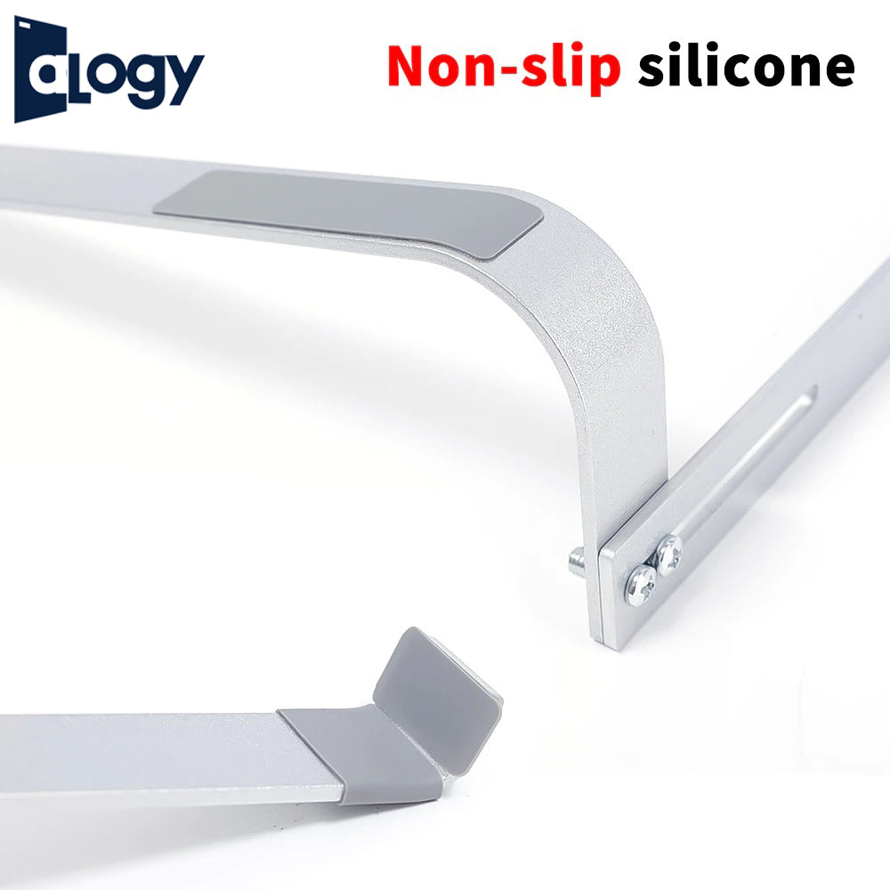 ALOGY Portable Metal Laptop Stand - Universal Folding Bracket for MacBook and Laptops