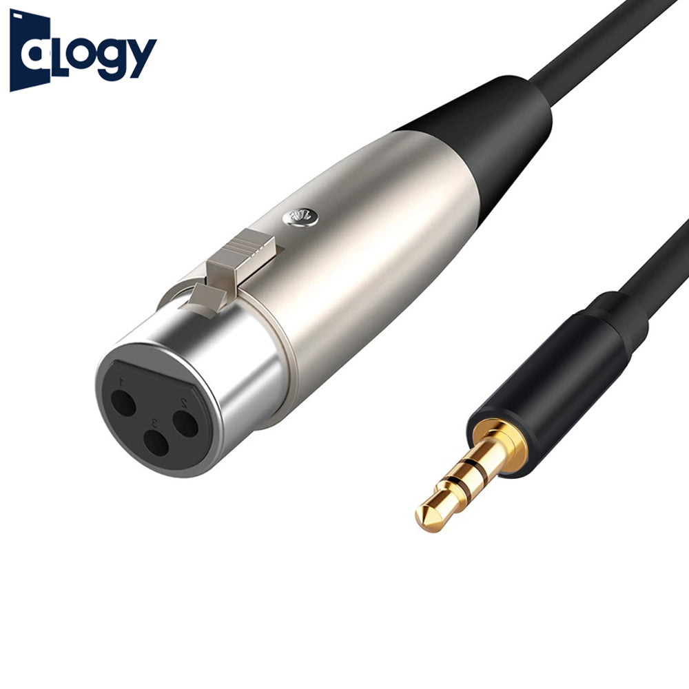 ALOGY XLR to 3.5mm Microphone Audio HiFi XLR Cable for Camcorders DSLR Cameras Computer